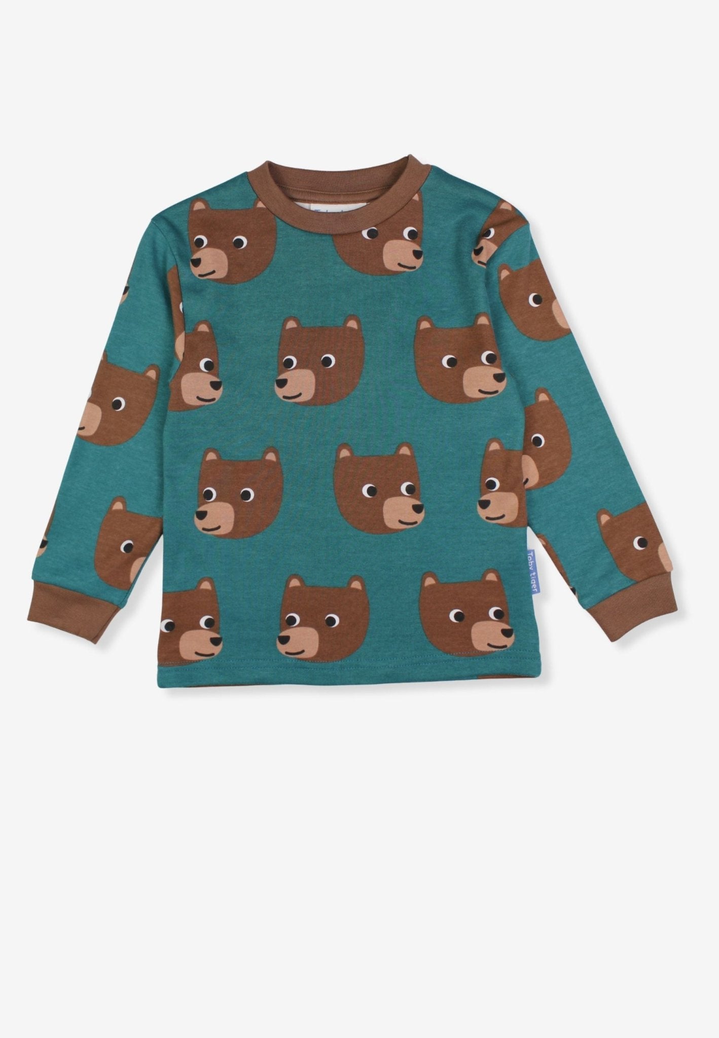 Bio - Baumwoll Kinder Schlafanzug mit Bären - Druck - Toby Tiger GmbH