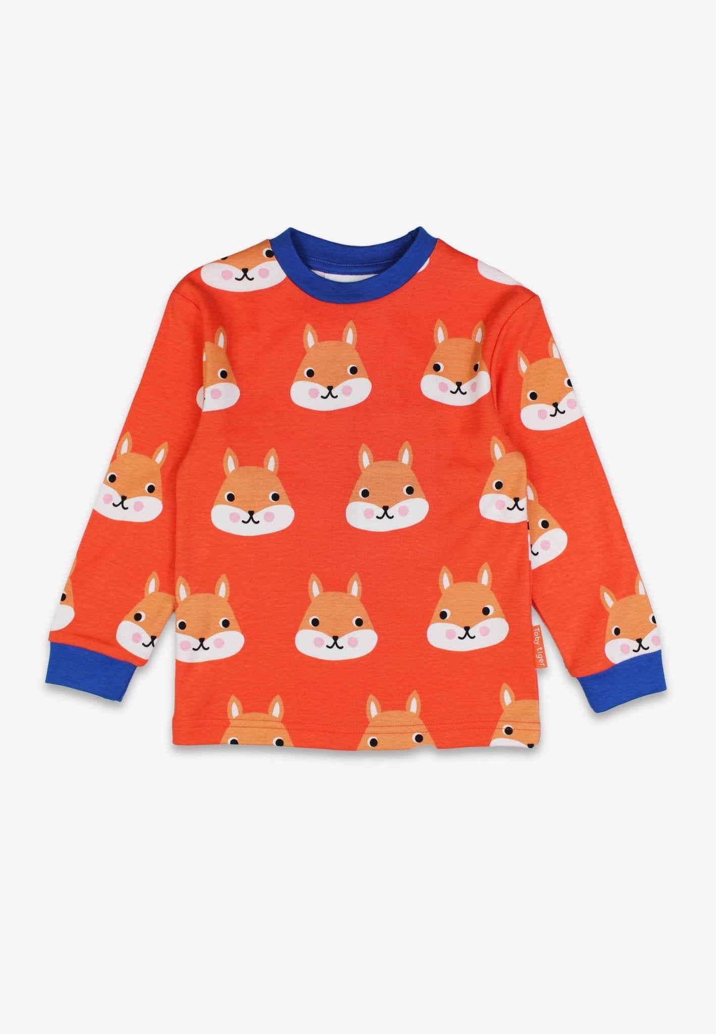 Bio-Baumwoll Kinder Schlafanzug mit Eichhörnchen-Druck