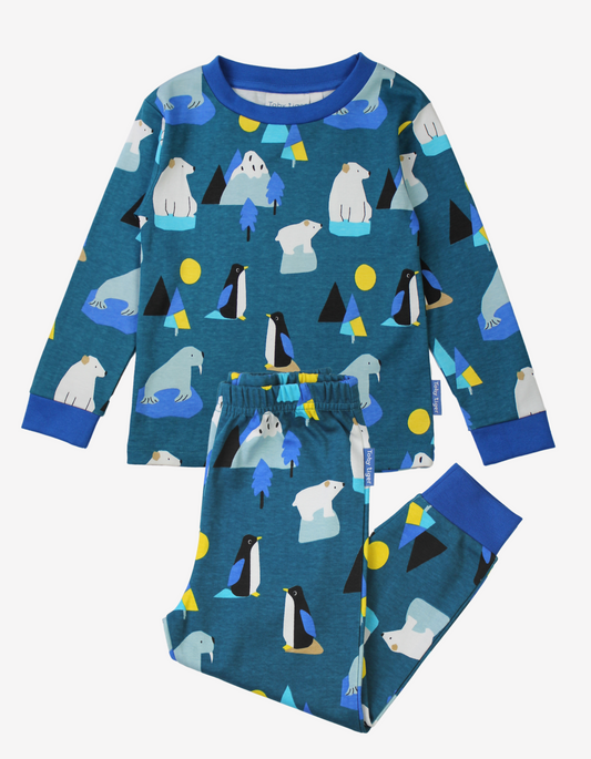 Organic cotton pajamas with Arctic print