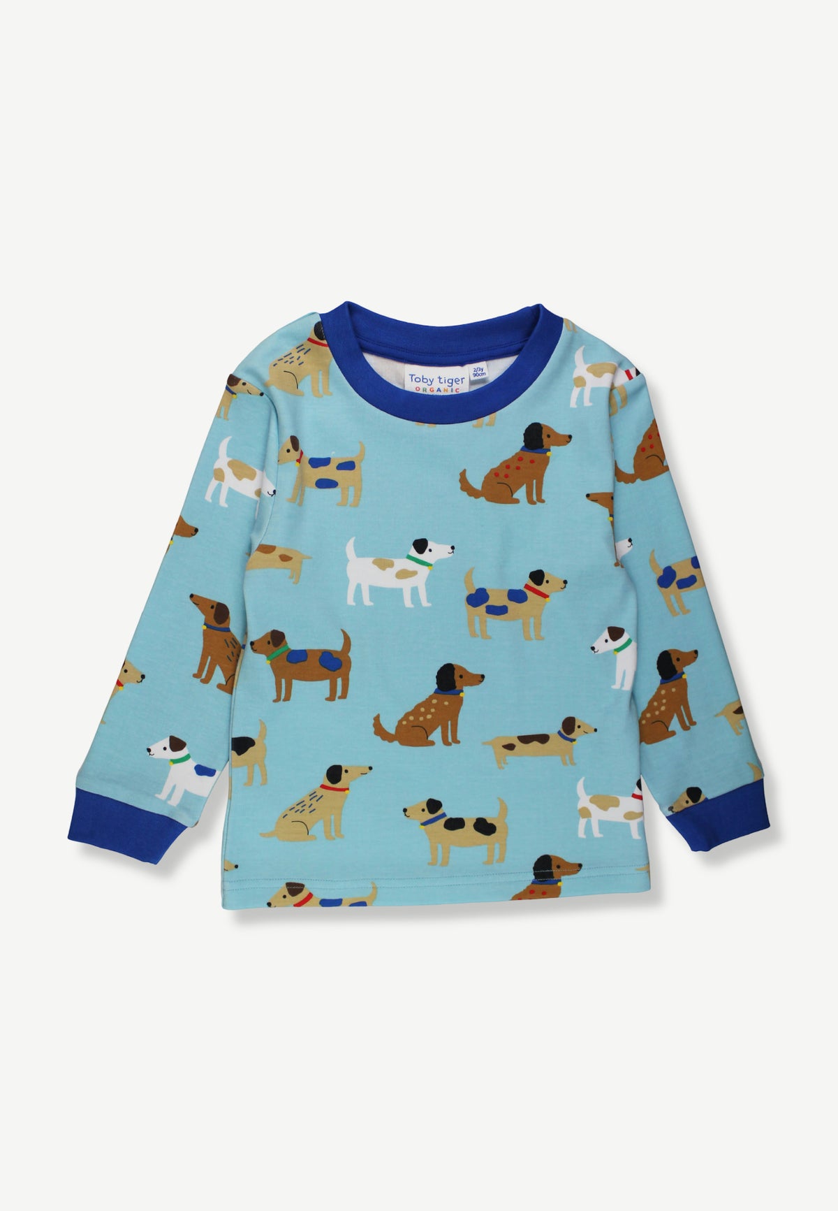 Bio-Baumwoll Kinder Schlafanzug mit Hunde-Druck