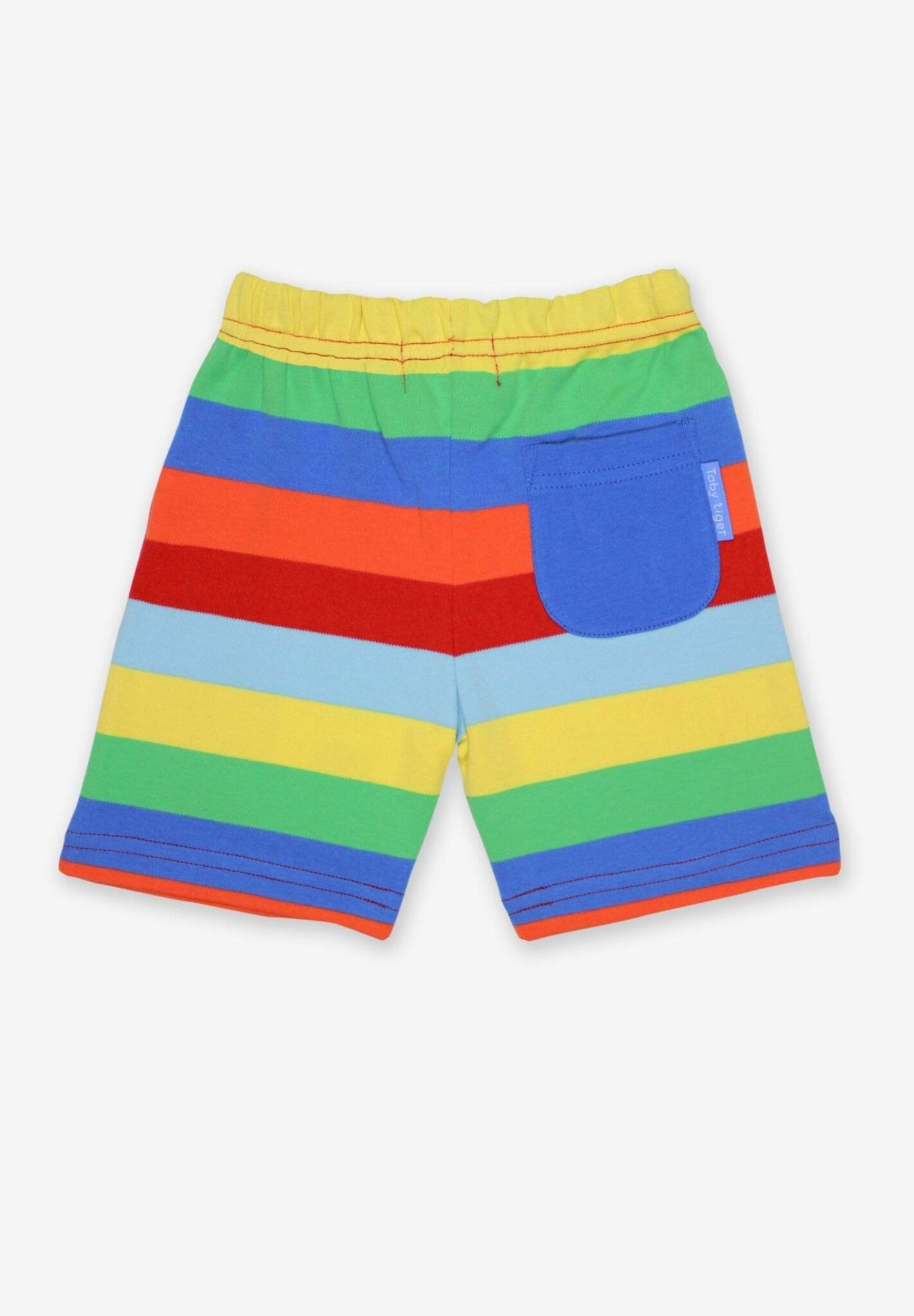 Shorts aus Bio Baumwolle, bunt gestreift - Toby Tiger GmbH