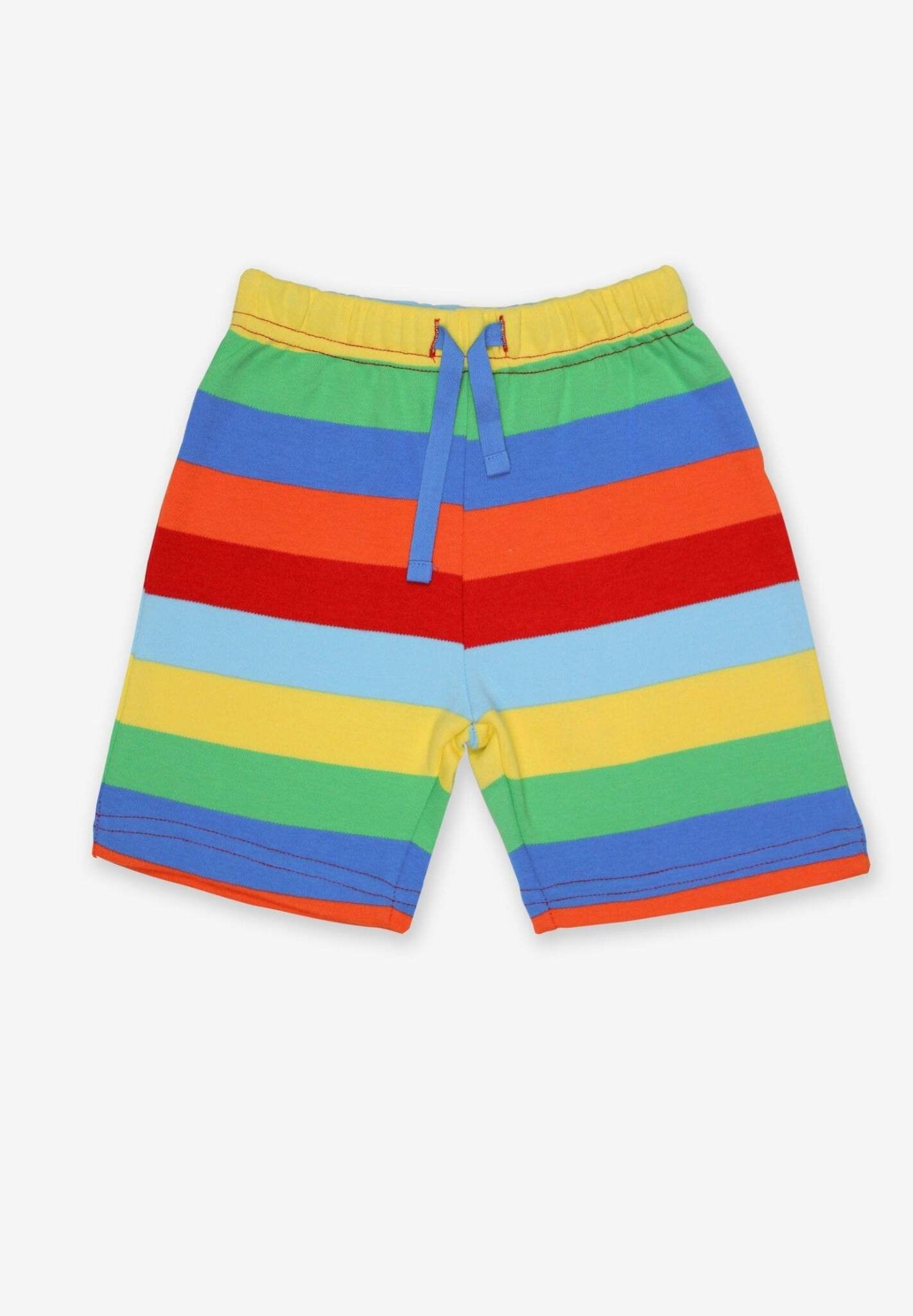 Shorts aus Bio Baumwolle, bunt gestreift - Toby Tiger GmbH