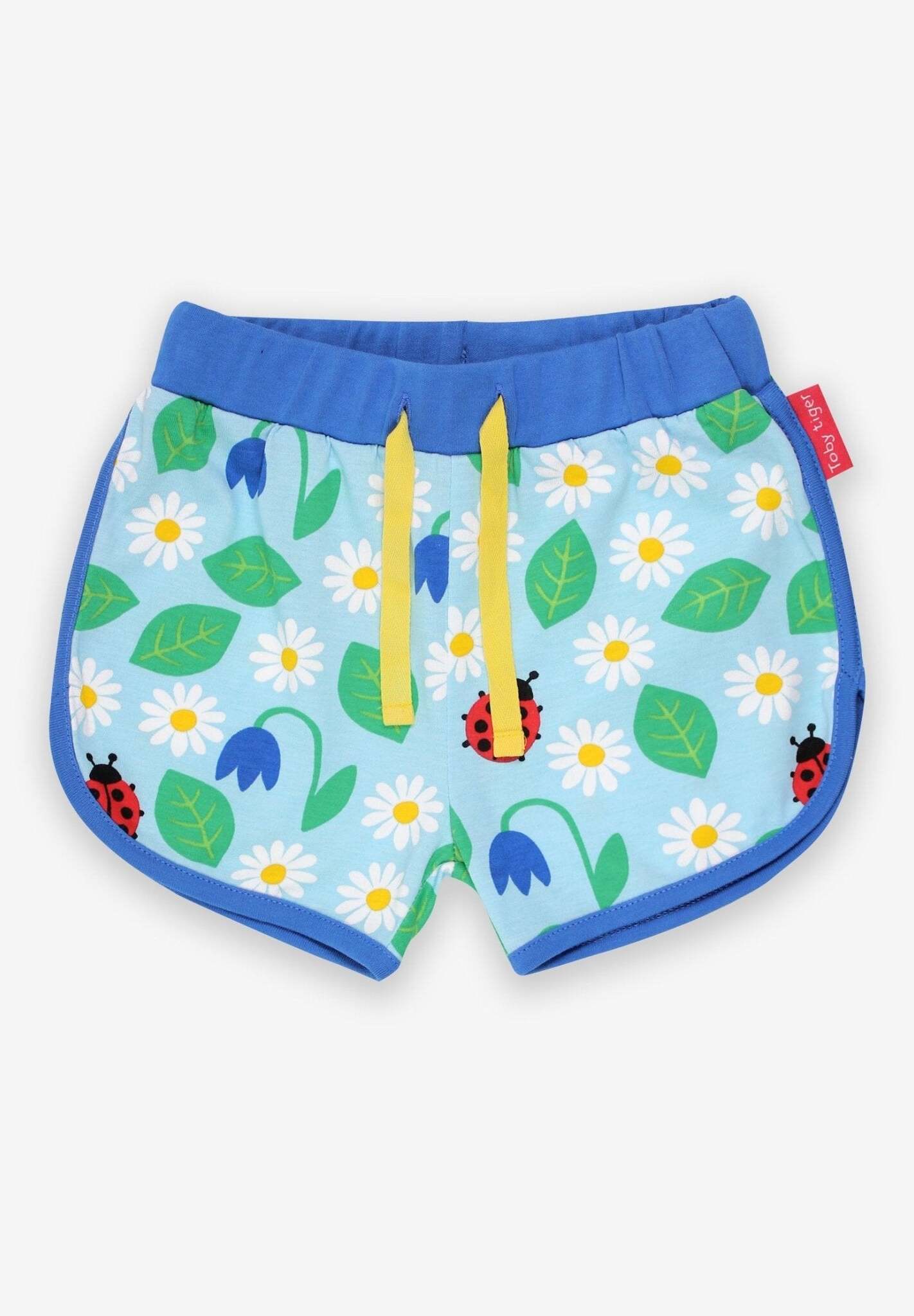 Jogging Shorts aus Bio Baumwolle mit Marienkäfer Print - Toby Tiger GmbH