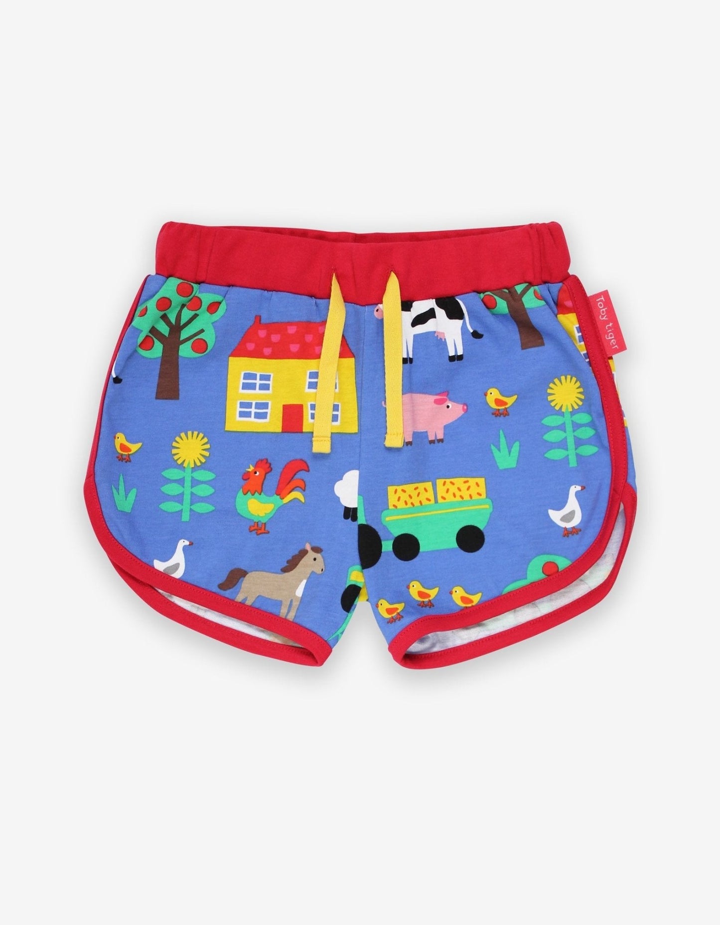 Jogging Shorts aus Bio Baumwolle mit Bauernhof Print - Toby Tiger GmbH Retail