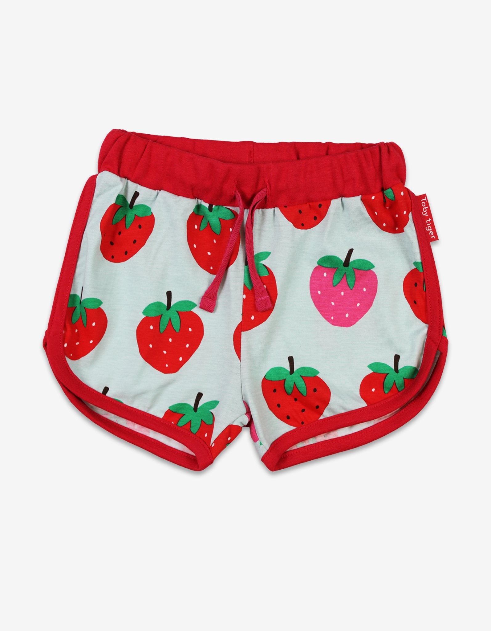 Bio - Laufshorts mit Erdbeer - Print - Toby Tiger GmbH Retail