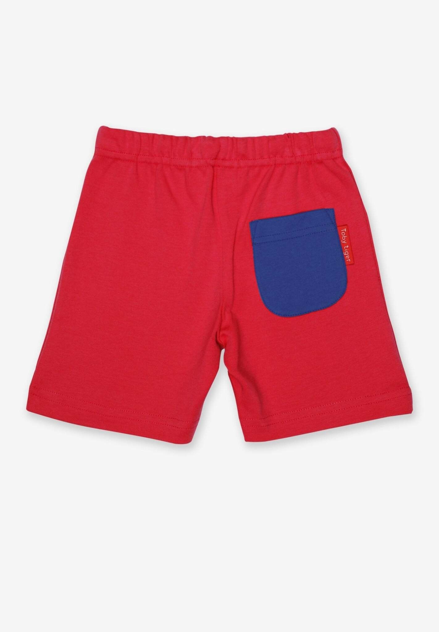 Shorts aus Bio Baumwolle in Rot - Toby Tiger GmbH