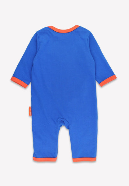 Bio - Baumwoll Baby Schlafanzug einteilig mit Löwen - Applikation - Toby Tiger GmbH
