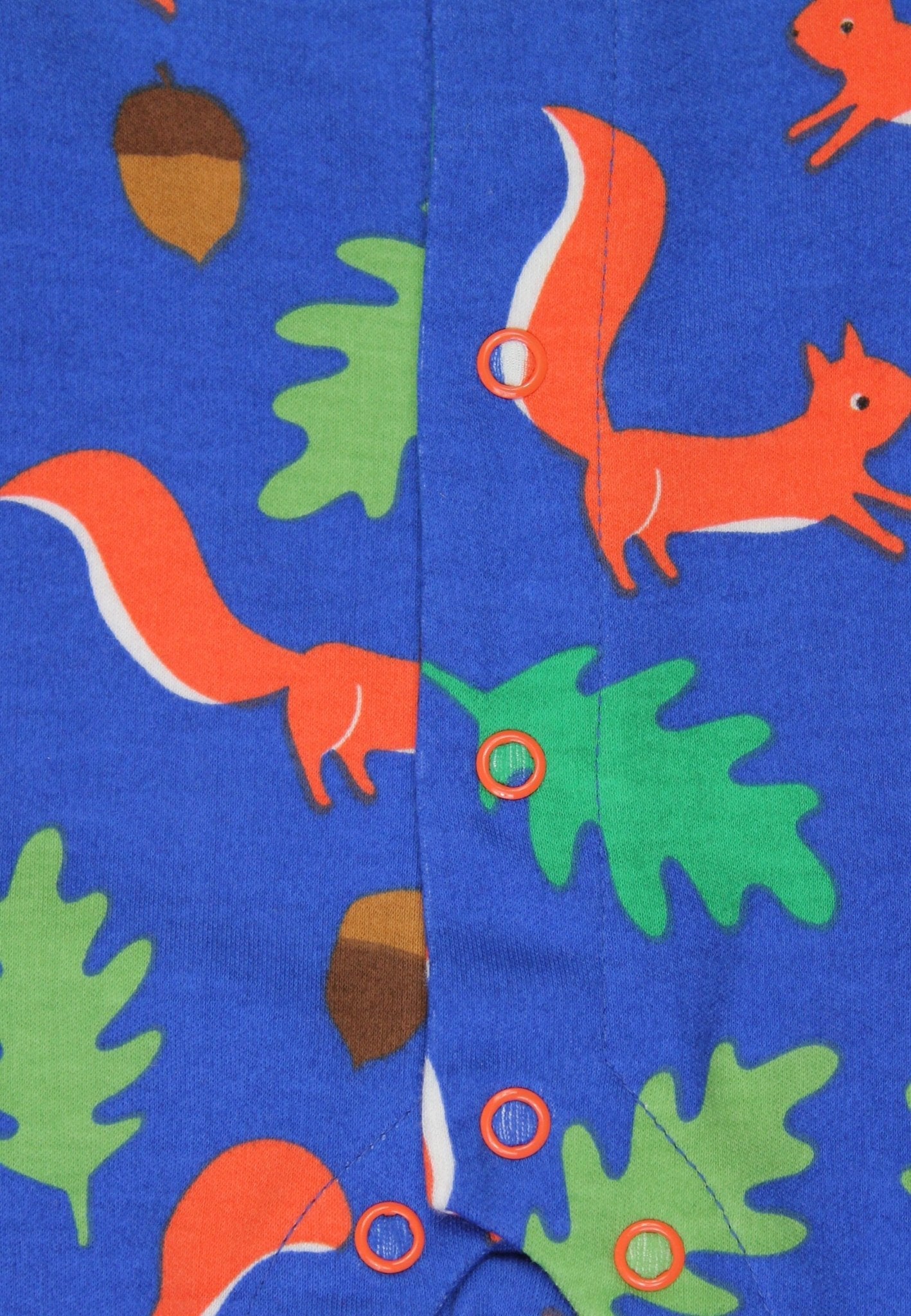 Bio-Baumwoll Baby Strampler mit Eichhörnchen-Druck