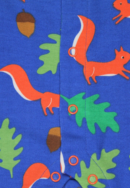 Bio-Baumwoll Baby Strampler mit Eichhörnchen-Druck
