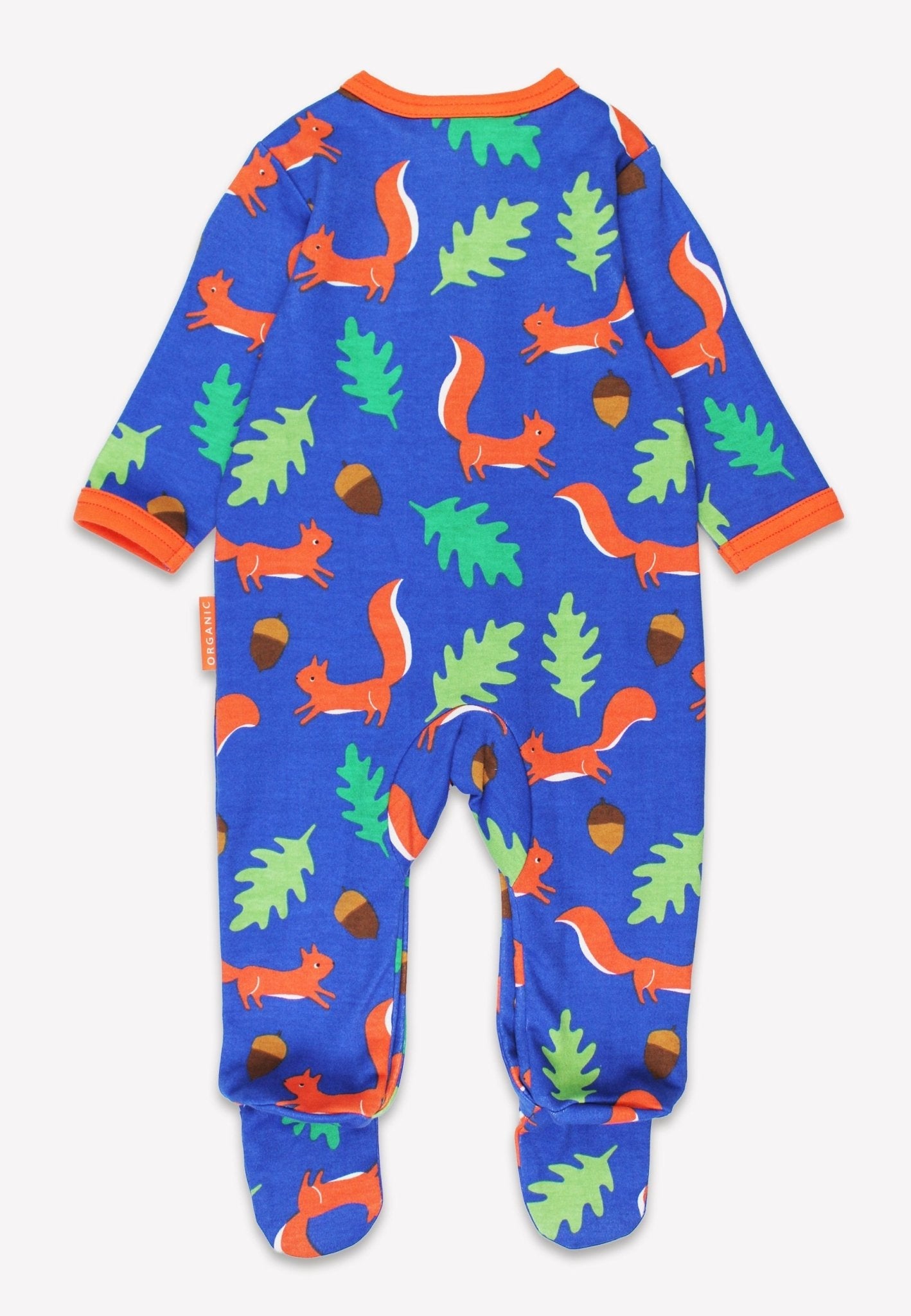 Bio-Baumwoll Baby Strampler mit Eichhörnchen-Druck