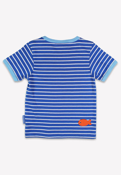 Bio - Baumwoll Kinder Shirt kurzarm mit Anker - Applikation - Toby Tiger GmbH