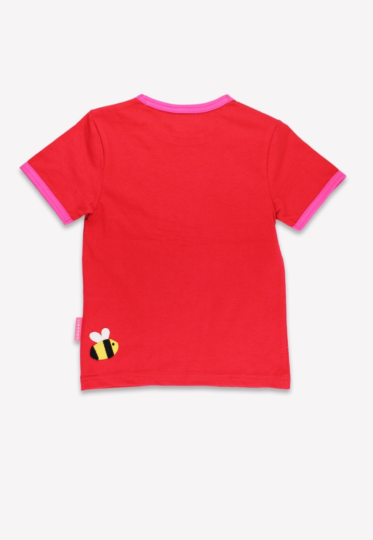 Bio - Baumwoll Kinder Shirt kurzarm mit Sonnenblumen - Meer - Applikation - Toby Tiger GmbH
