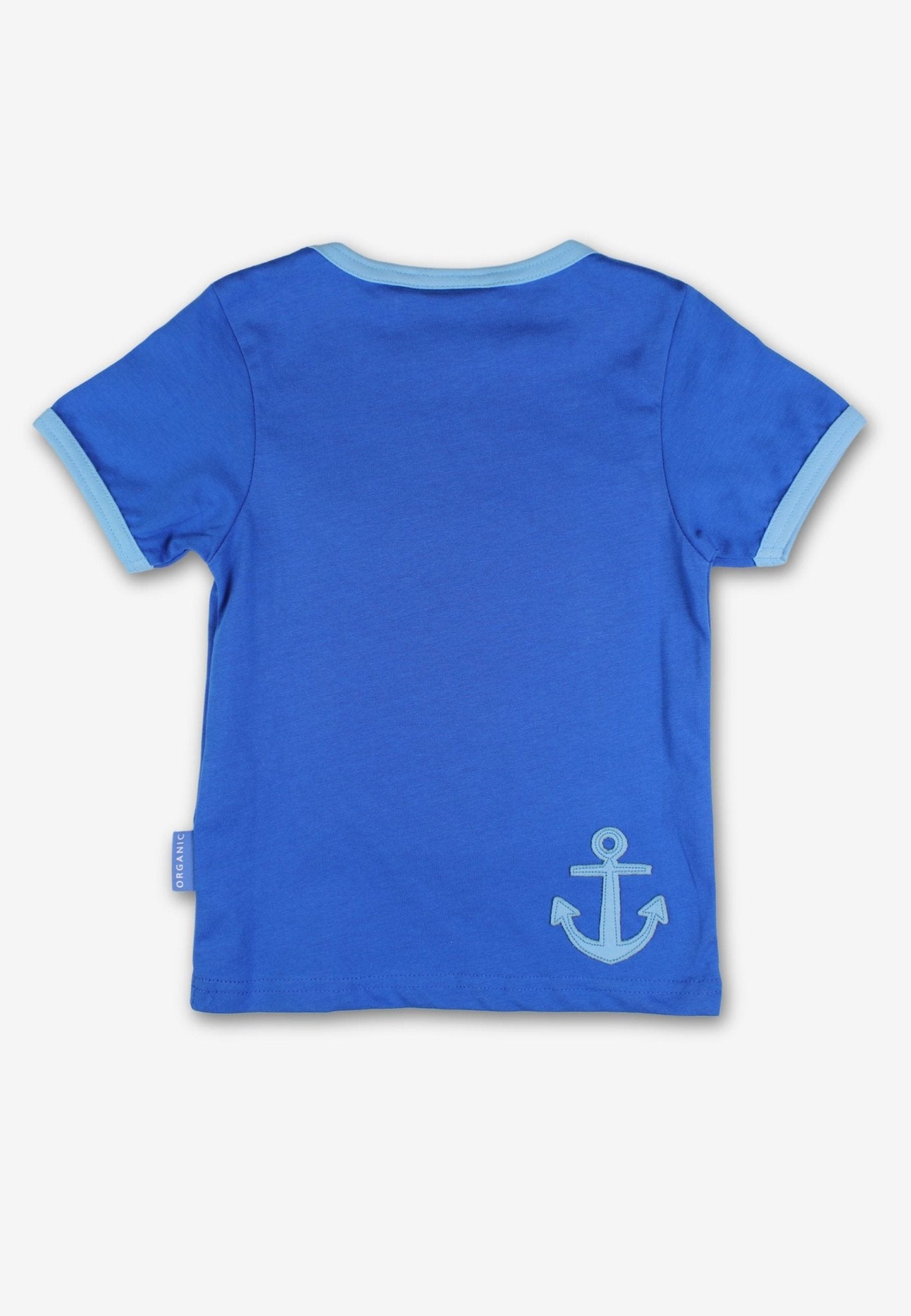 Bio - Baumwoll Kinder Shirt kurzarm mit Segelboote - Applikation - Toby Tiger GmbH