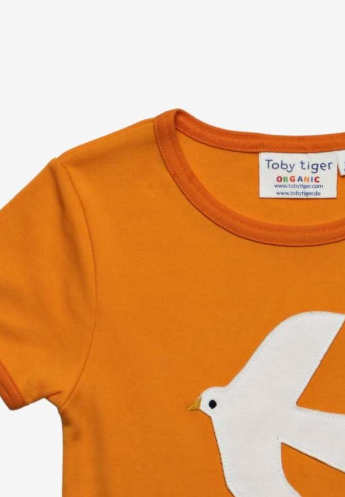 Bio Kurzarmshirt mit Möwen Applikationen - Toby Tiger GmbH