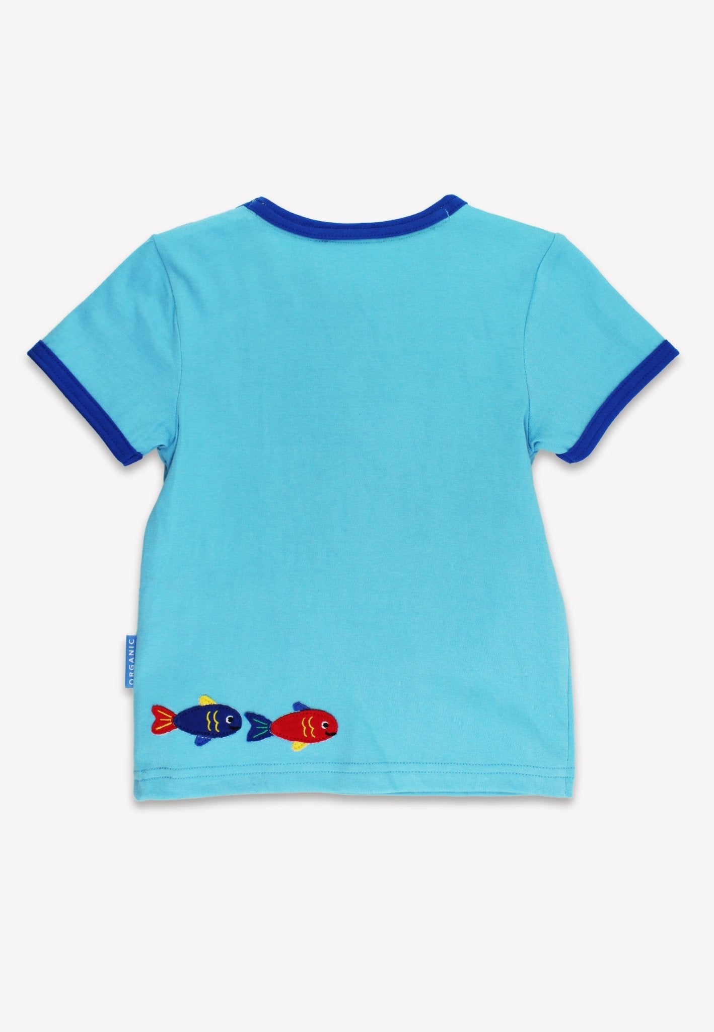 Bio - Baumwoll Kinder Shirt kurzarm mit Seestern - Applikation - Toby Tiger GmbH