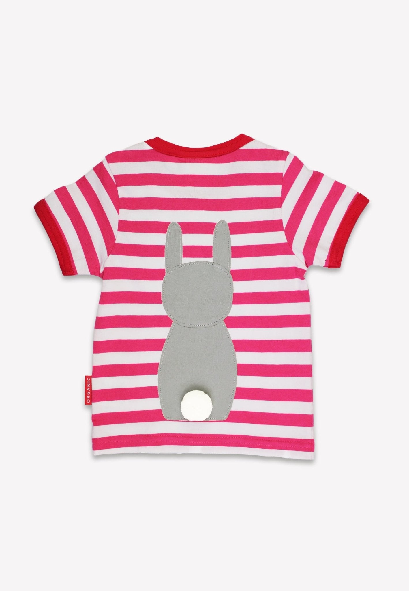 Bio - Baumwoll Kinder Shirt kurzarm mit Häschen - Applikation - Toby Tiger GmbH