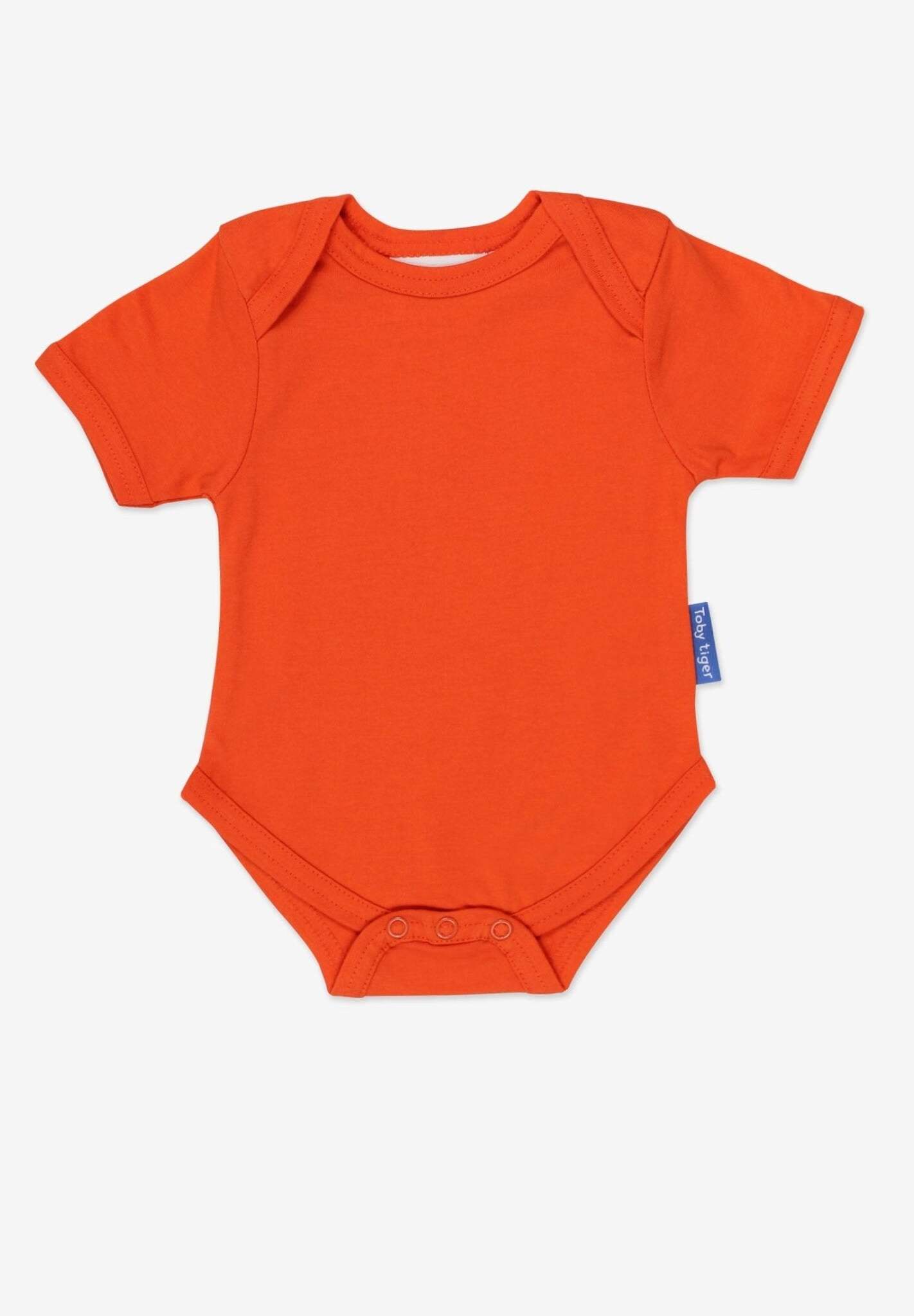 Baby Body aus Bio Baumwolle in Orange, unifarben - Toby Tiger GmbH