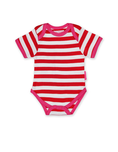 Baby Bodys aus Bio Baumwolle, 2er - Pack, rot und pink - Toby Tiger GmbH Retail