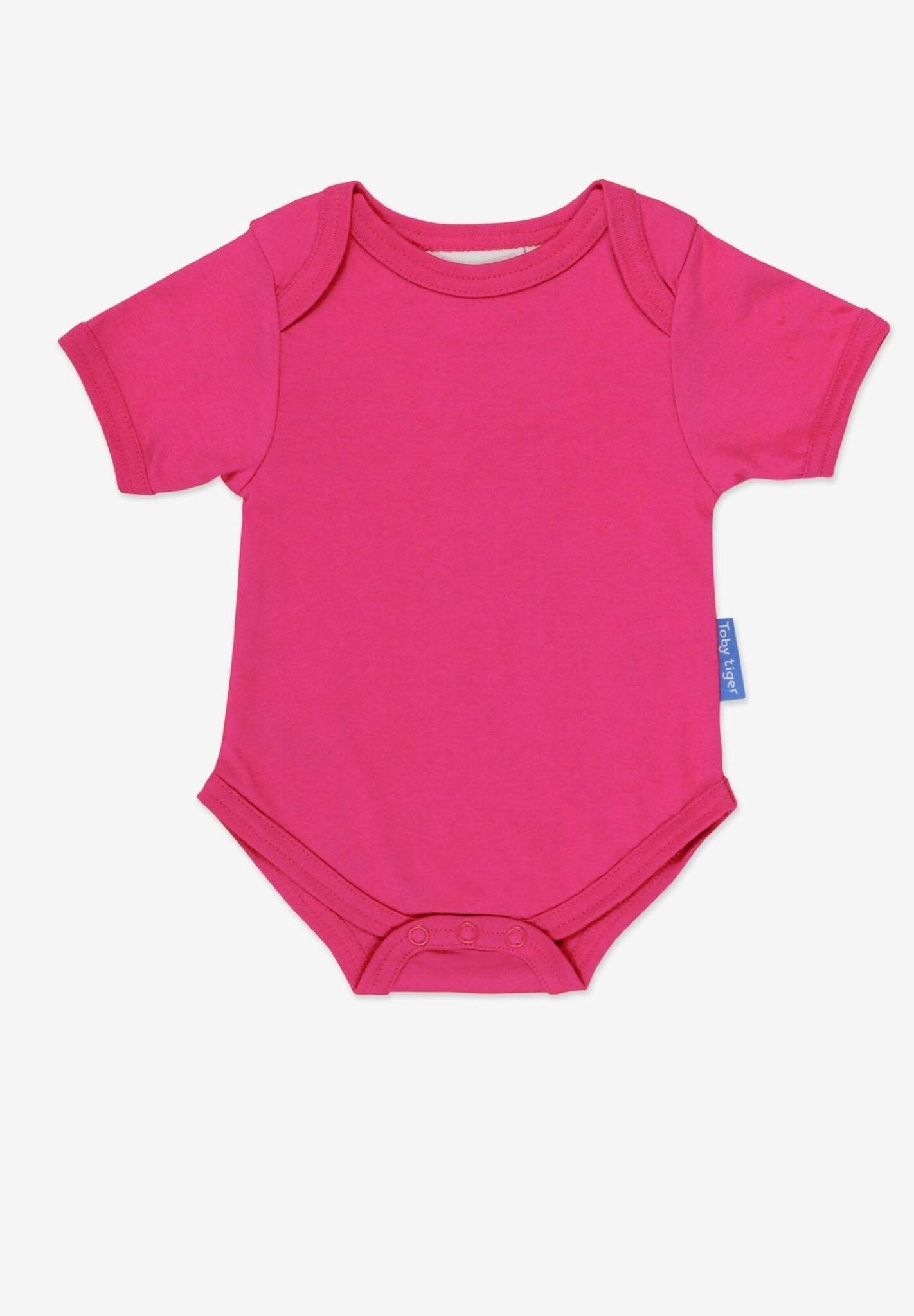 Baby Body aus Bio Baumwolle in Pink, unifarben - Toby Tiger GmbH