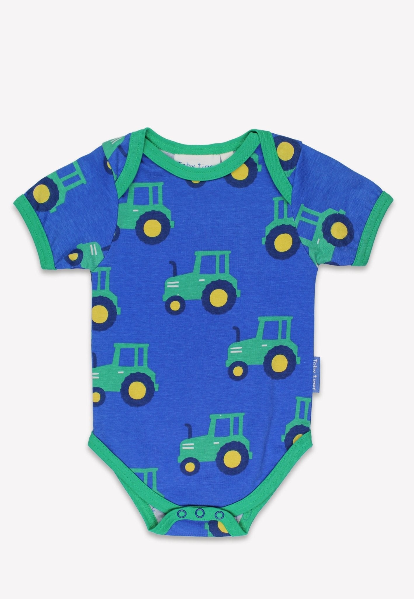 Bio - Baumwoll Baby Body mit Traktor - Druck - Toby Tiger GmbH