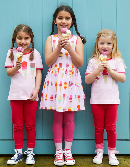 Sommerkleid aus Bio Bauwolle mit Eiscreme Aufdruck - Toby Tiger GmbH Retail