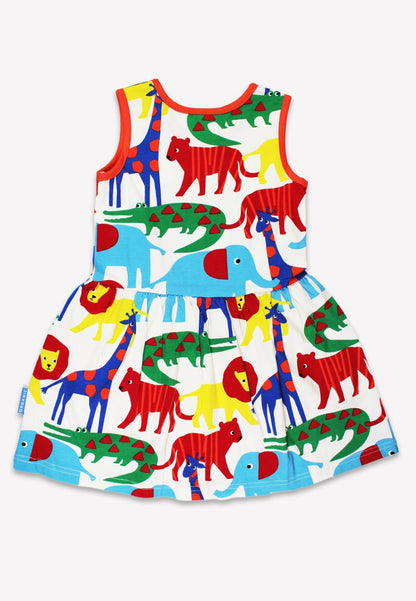 Bio - Baumwoll Kinder Sommerkleid mit Safari - Druck - Toby Tiger GmbH