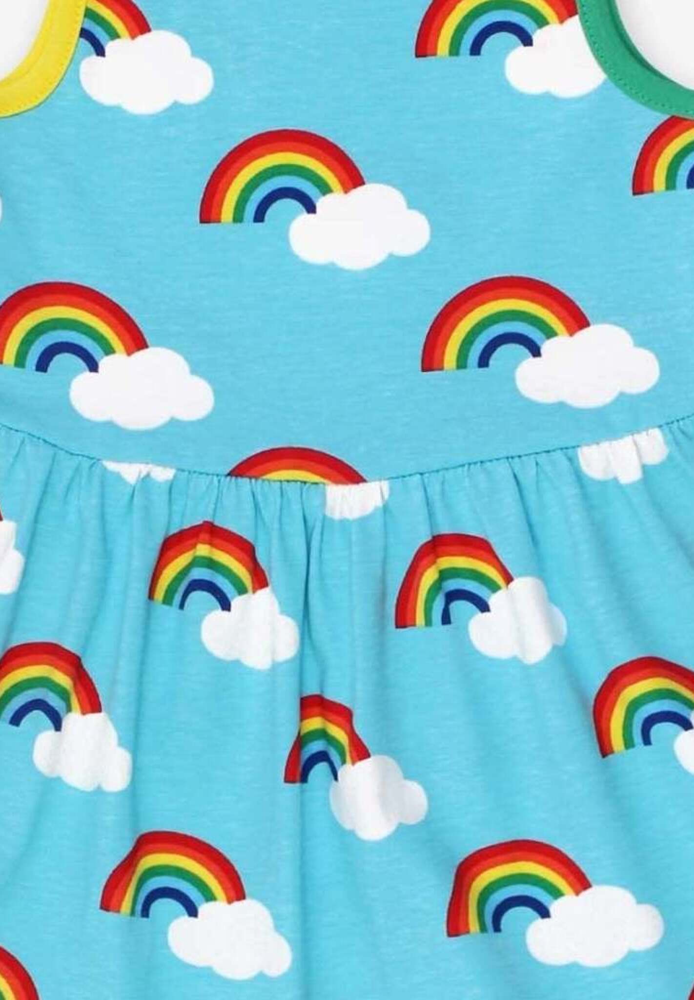 Kleid aus Bio Baumwolle mit Regenbogen Print - Toby Tiger GmbH