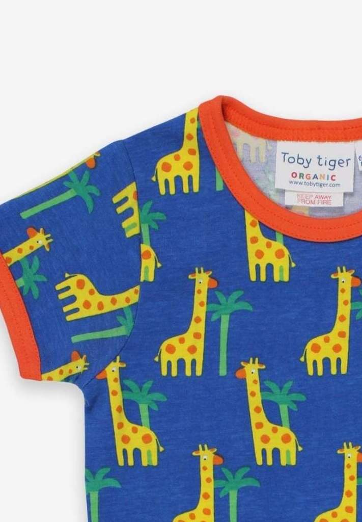 T-Shirt, Giraffe Print, Bio - Baumwolle - Toby Tiger GmbH