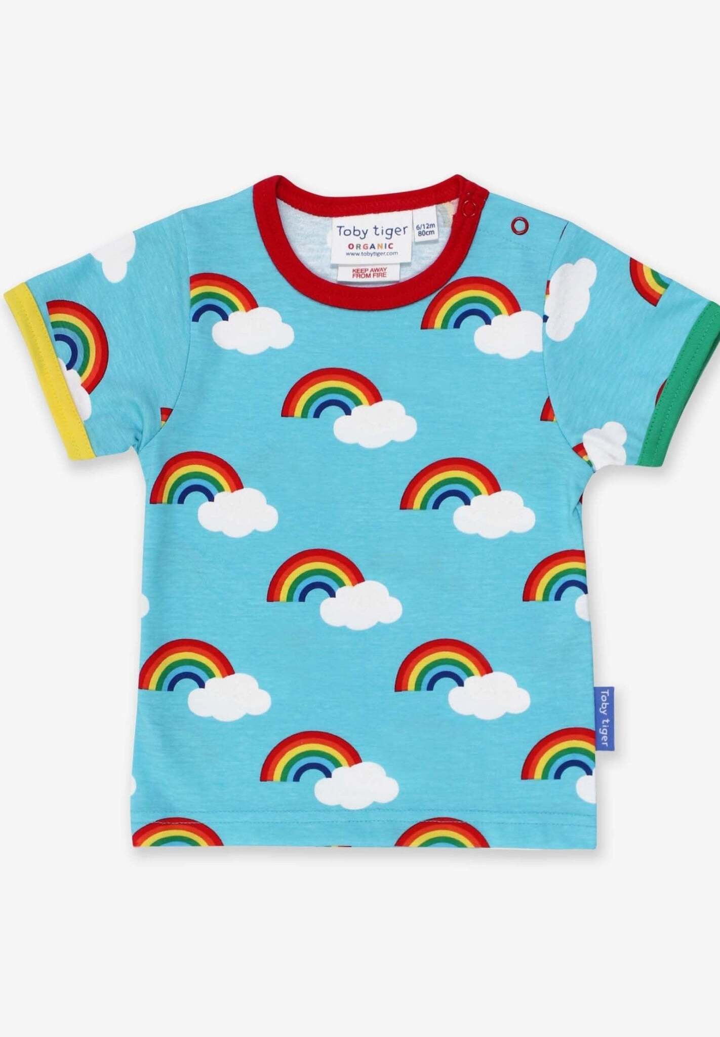 T-Shirt aus Bio Baumwolle mit Regenbogen Print - Toby Tiger GmbH