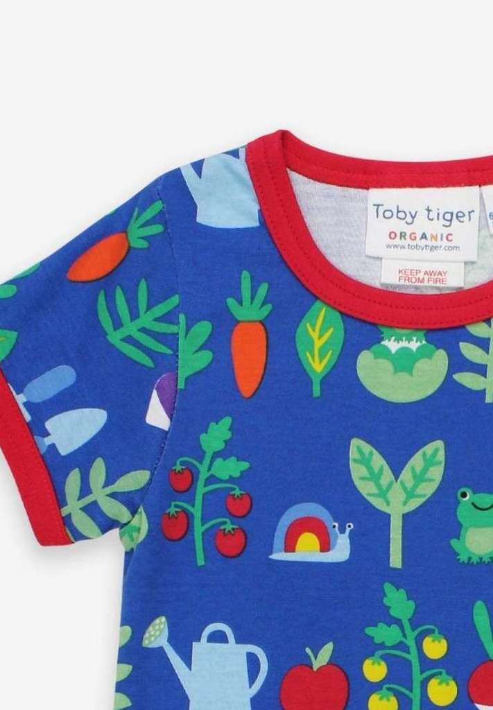 T-Shirt , Garten Print, Bio Baumwolle - Toby Tiger GmbH