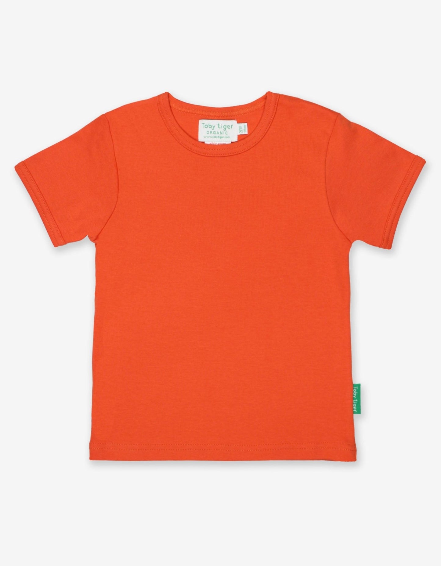 T-Shirt aus Bio Baumwolle in Orange, uni - Toby Tiger GmbH Retail