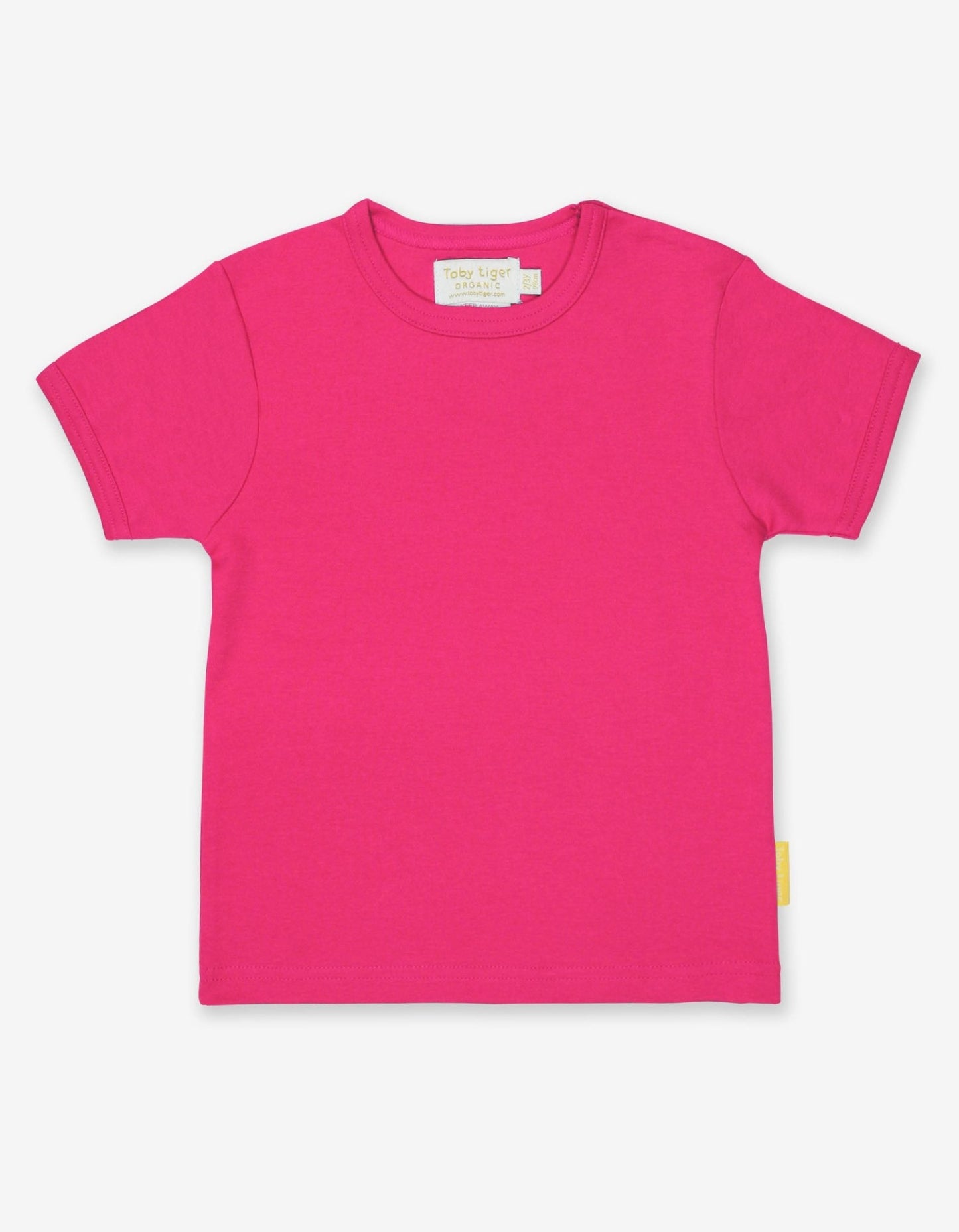 T-Shirt aus Bio Baumwolle in Pink, uni - Toby Tiger GmbH Retail