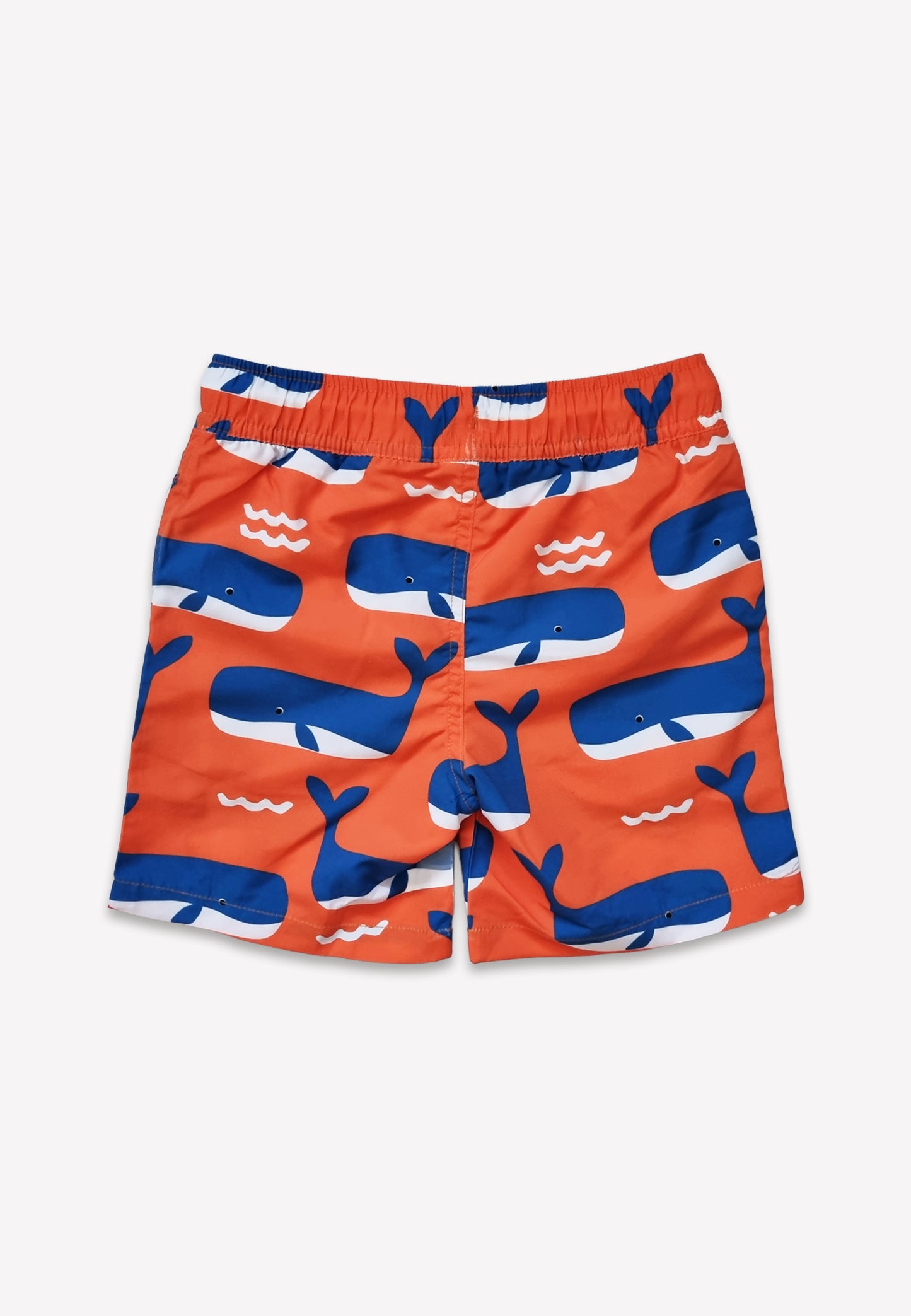 Kinder Schwimmshorts mit Wal und Wellen-Druck, UV-Schutz UPF 50+