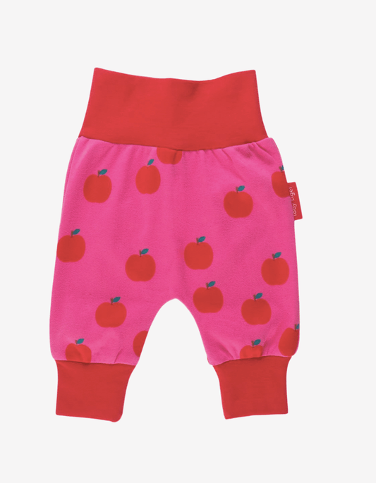Organic "Yoga Pants" with apple print