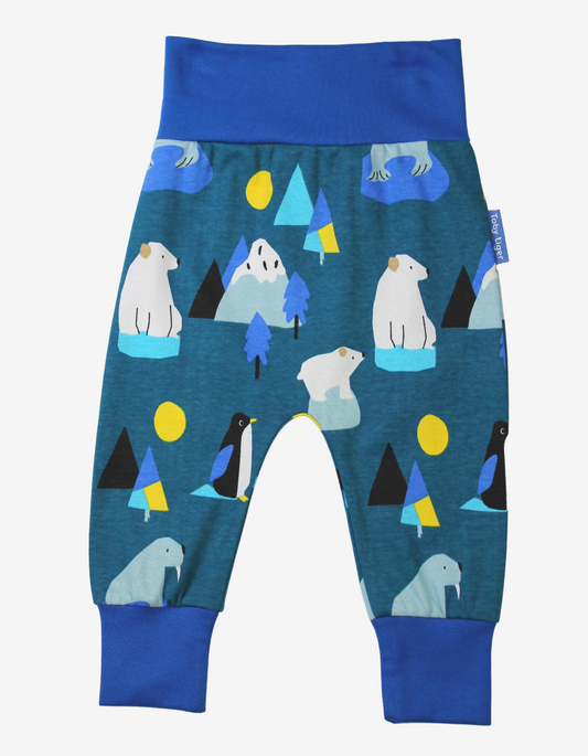 Organic cotton "Yoga Pants" with Arctic print