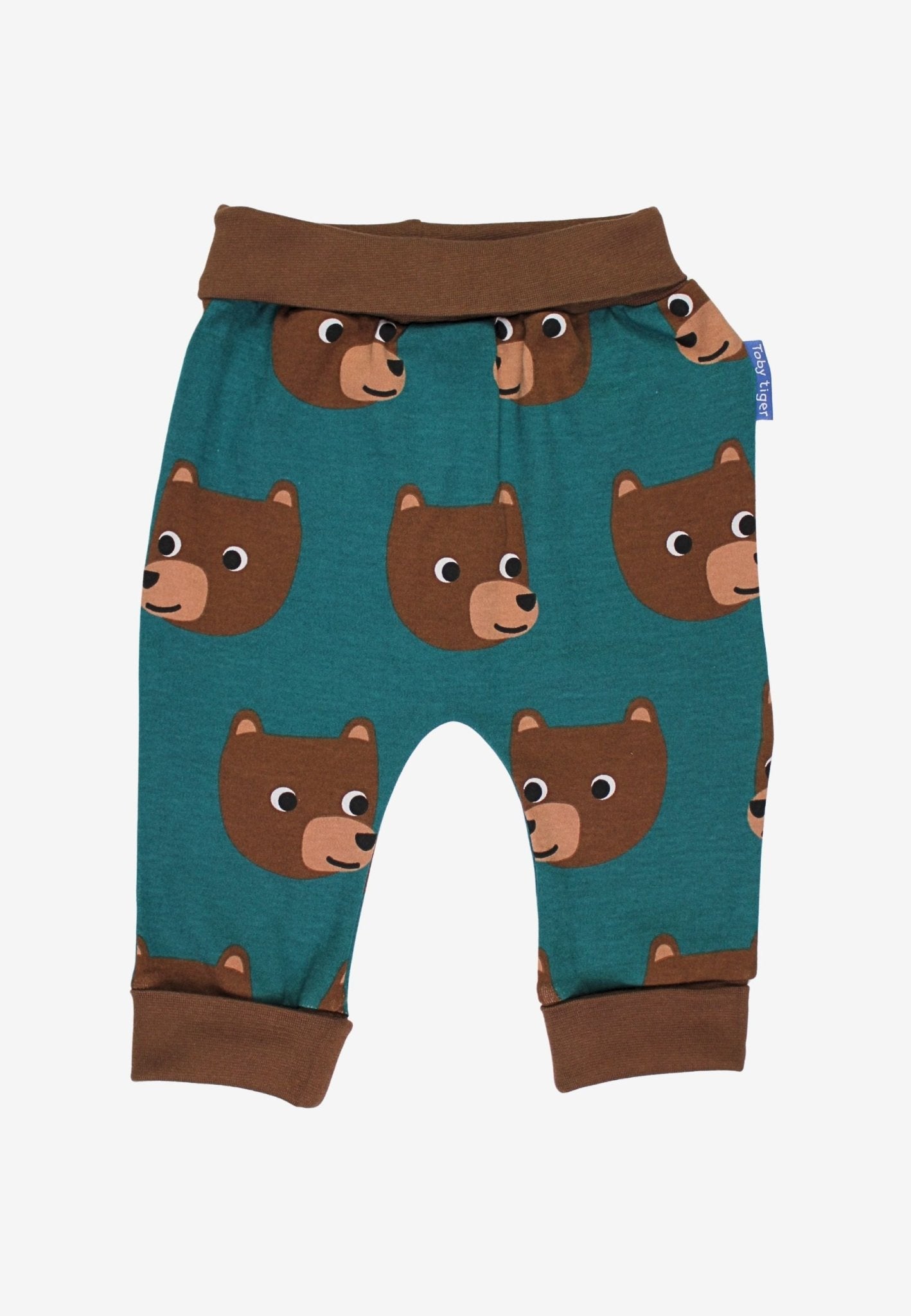 Bio - Baumwoll Kinder Schlupfhose mit Bären - Druck - Toby Tiger GmbH