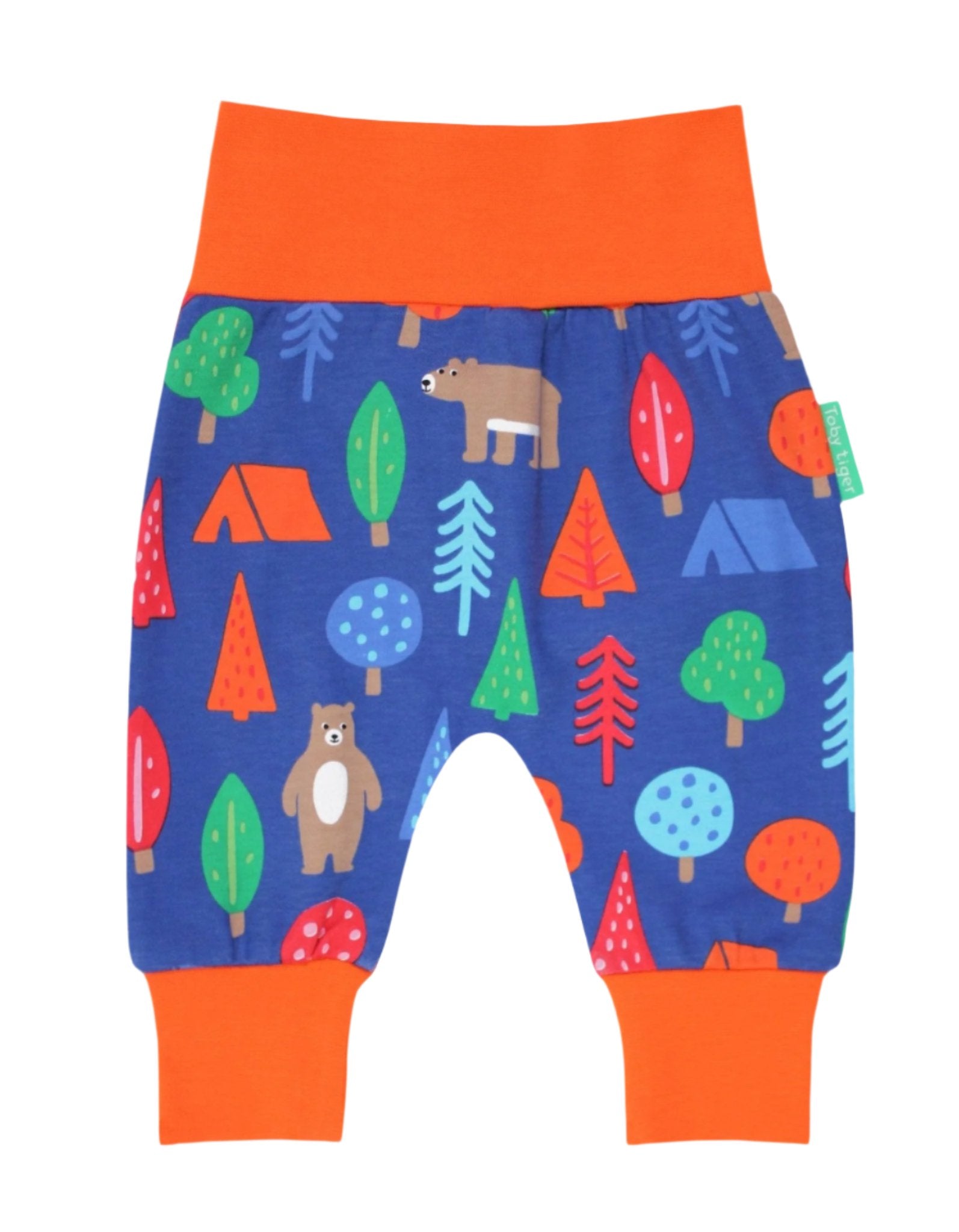 Baby Hose aus Bio Baumwolle mit Camping Bären Print - Toby Tiger GmbH