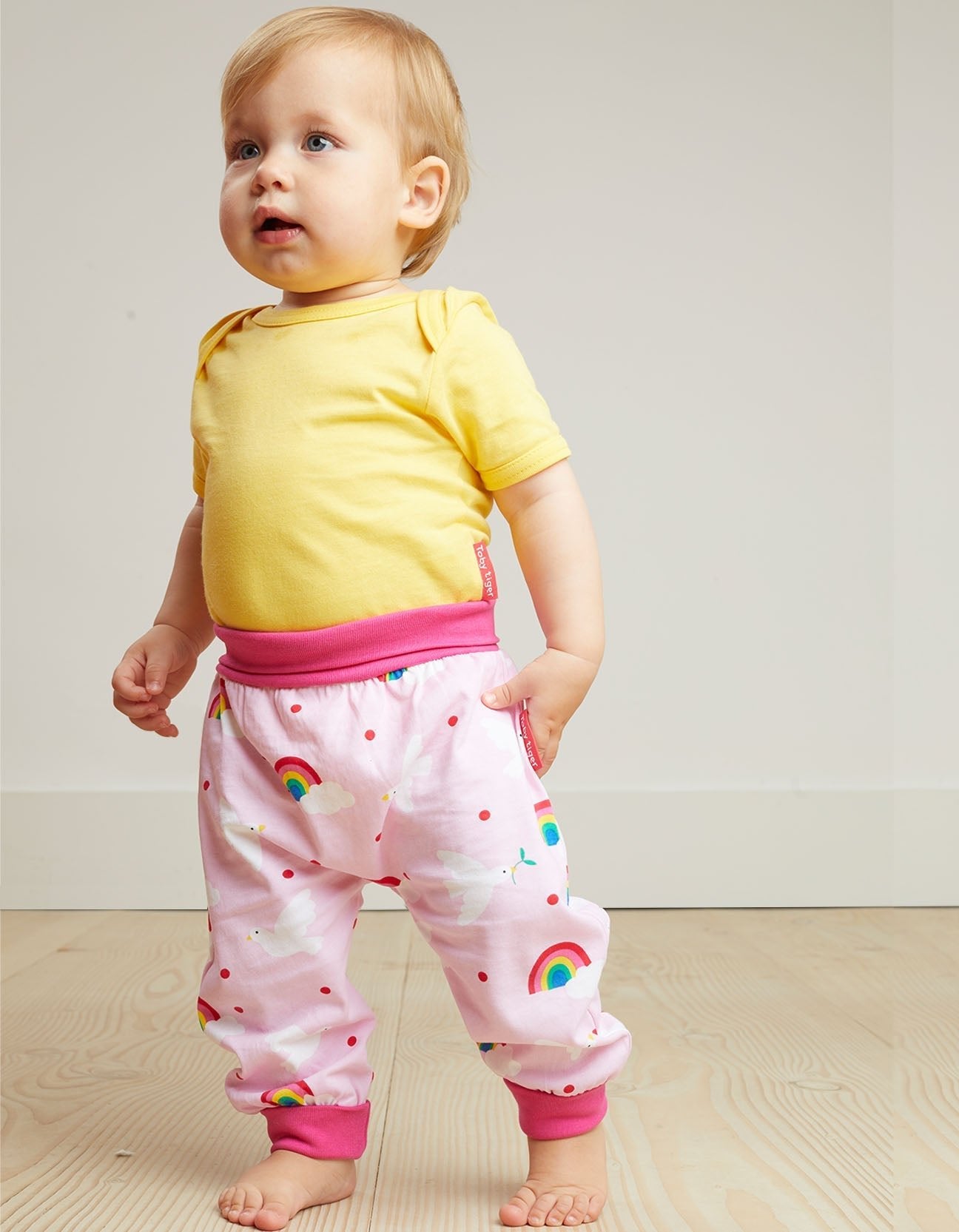 Babyhose, Tauben - Applikation, Bio Baumwolle - Toby Tiger GmbH Retail