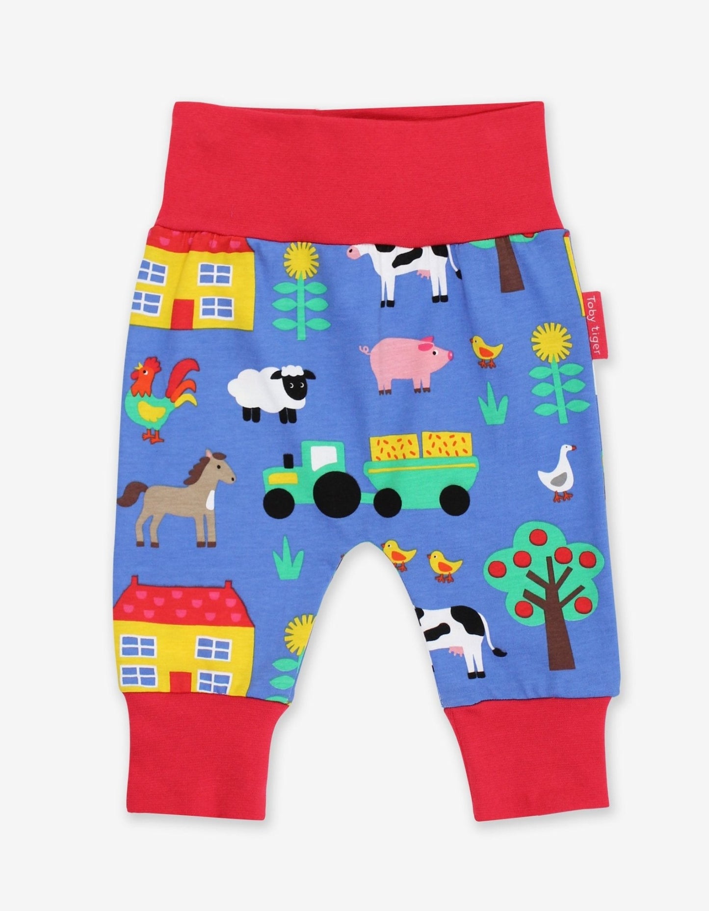 Babyhose aus Bio Baumwolle mit Bauernhof Print - Toby Tiger GmbH Retail