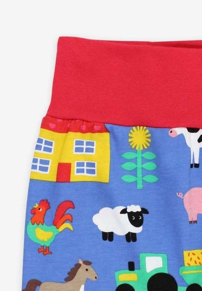 Babyhose aus Bio Baumwolle mit Bauernhof Print - Toby Tiger GmbH