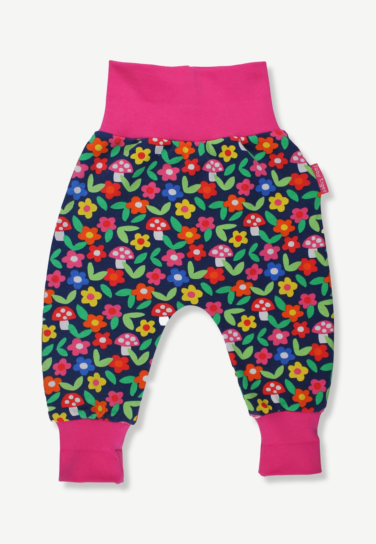 Bio-Baumwoll Kinder Schlupfhose mit Blumen-Druck