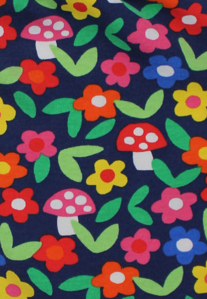 Bio-Baumwoll Kinder Schlupfhose mit Blumen-Druck
