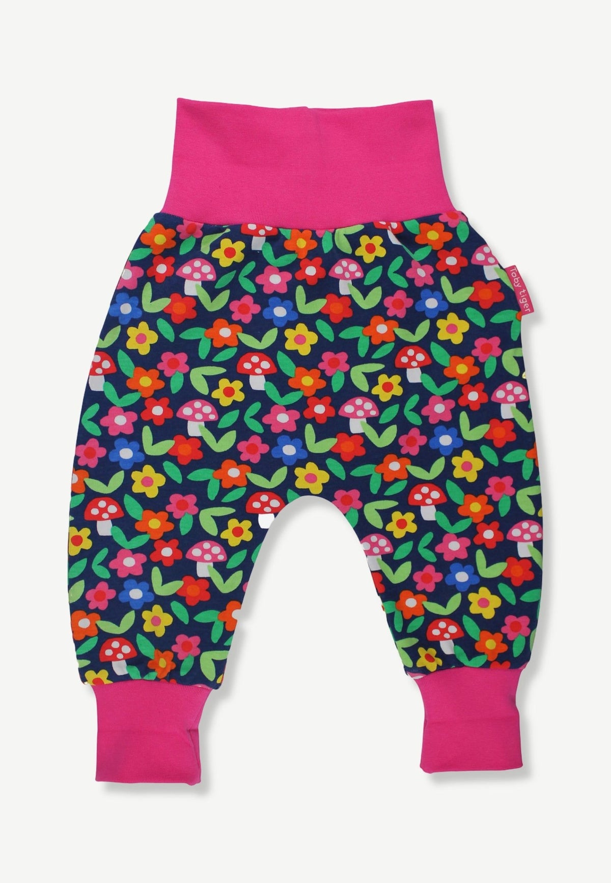 Bio-Baumwoll Kinder Schlupfhose mit Blumen-Druck