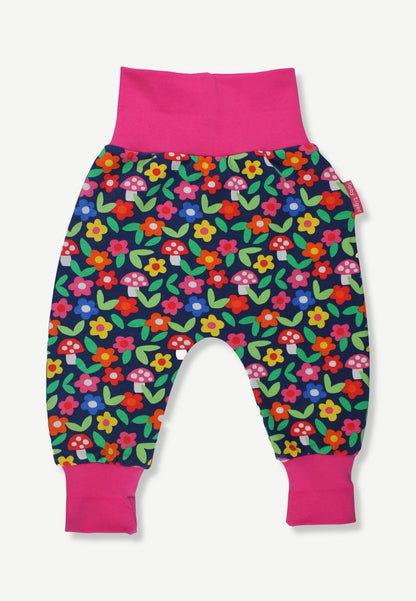 Bio-Baumwoll Kinder Schlupfhose mit Blumen-Druck