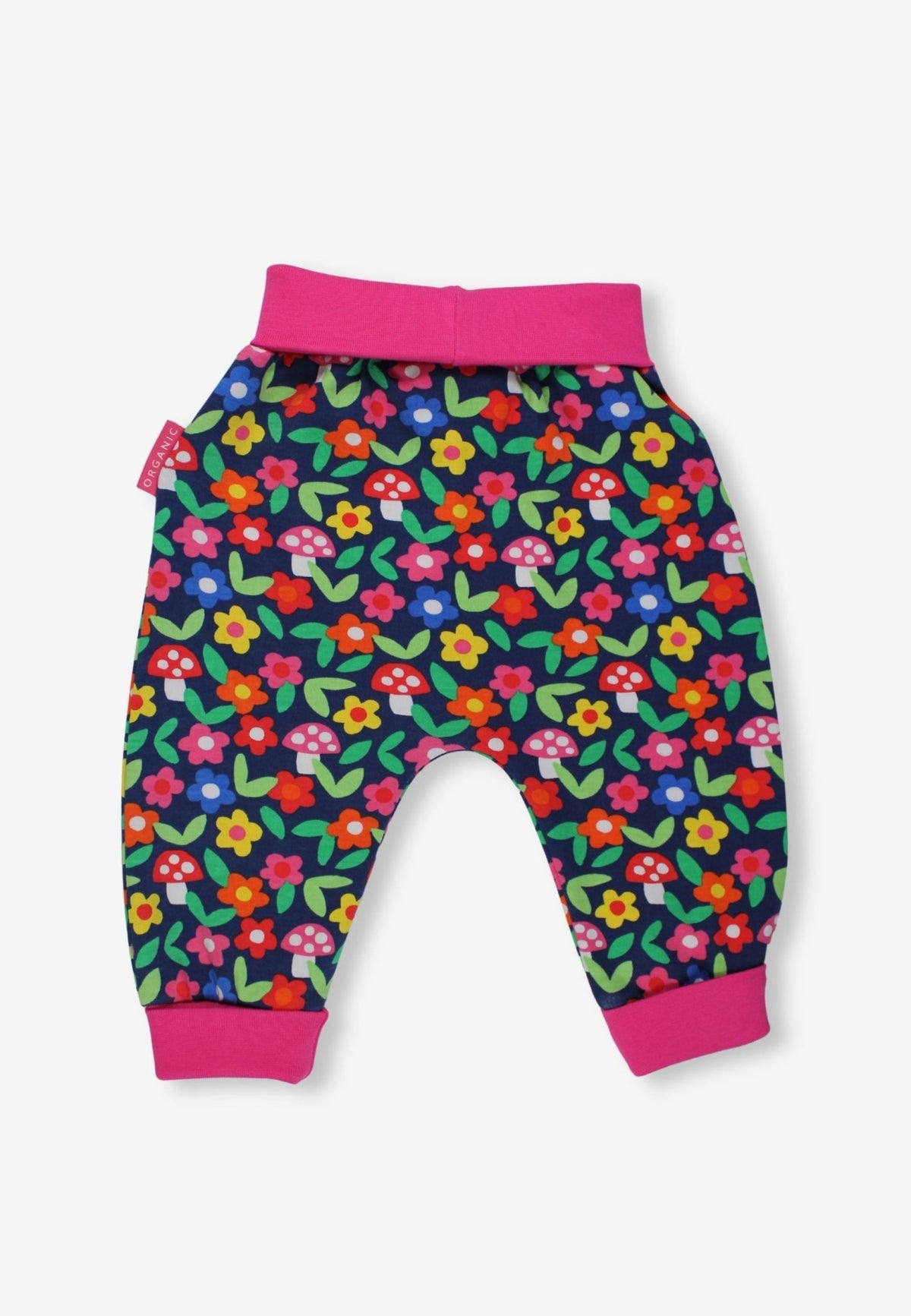 Bio-Baumwoll Kinder Schlupfhose mit Blumen-Druck