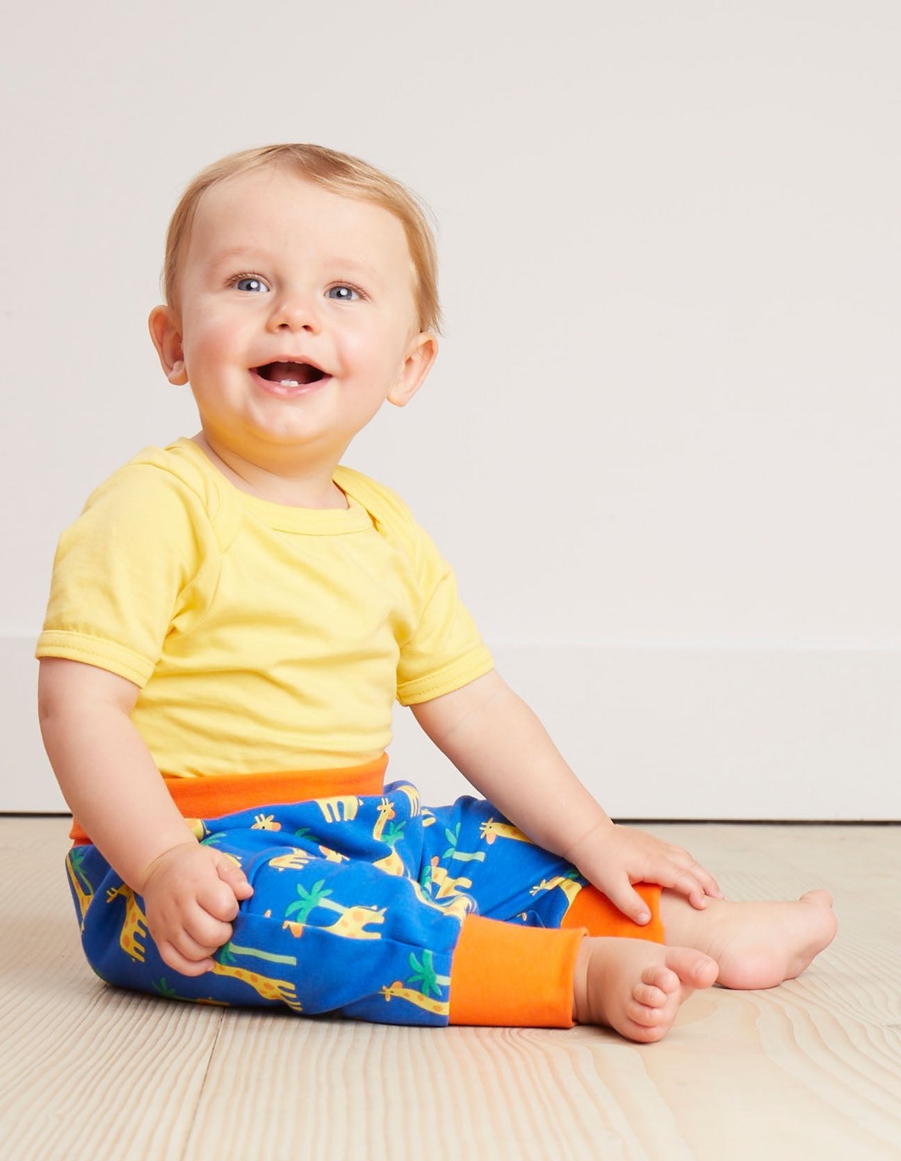 Babyhose, Giraffen - Applikation, Bio Baumwolle - Toby Tiger GmbH Retail