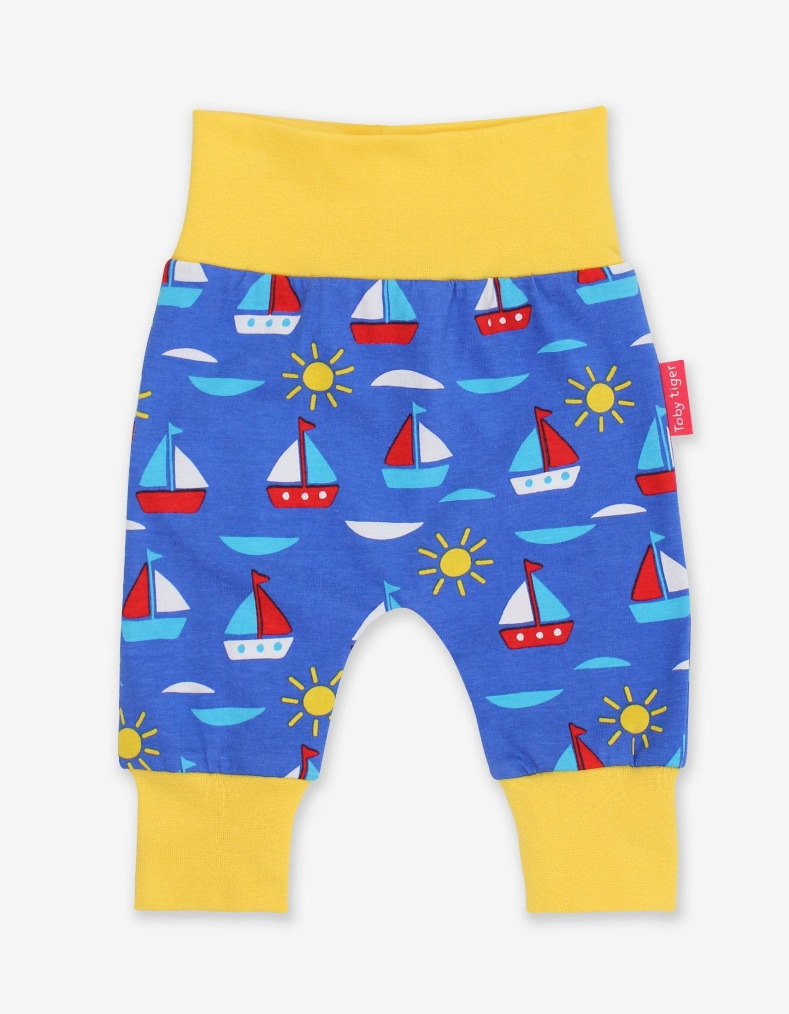 Babyhose aus Bio Baumwolle mit Segelboot Print - Toby Tiger GmbH Retail