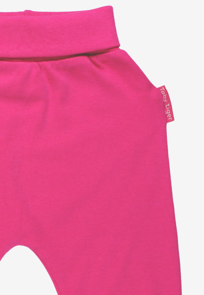 Organic Cotton Kids' Pull-On Pants in Pink