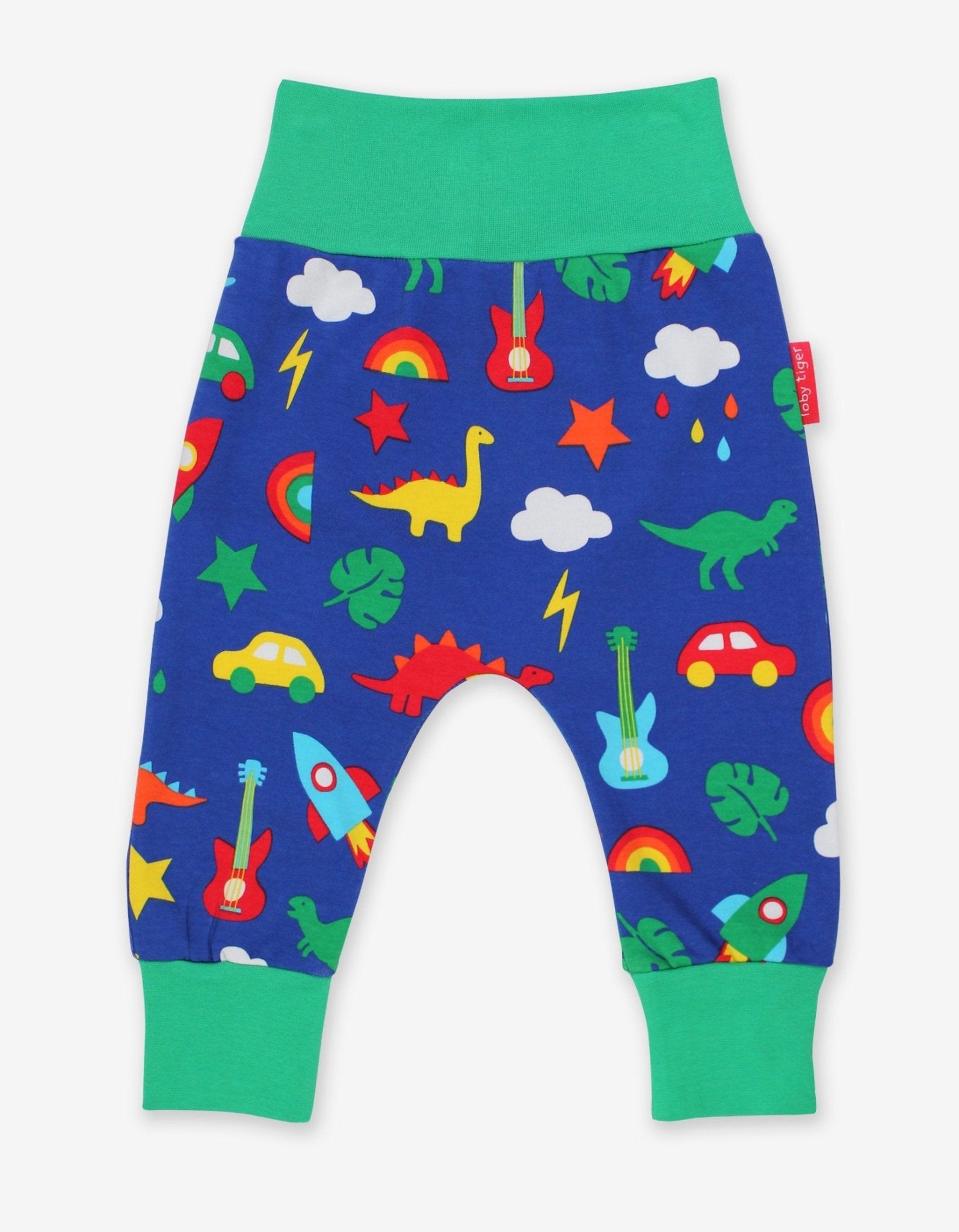 Babyhose aus Bio Baumwolle mit Dino und Auto Print - Toby Tiger GmbH Retail