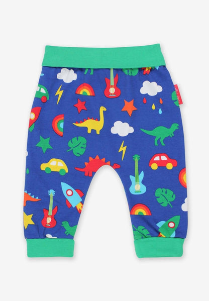 Babyhose aus Bio Baumwolle mit Dino und Auto Print - Toby Tiger GmbH